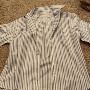 Women’s button-down striped shirt
